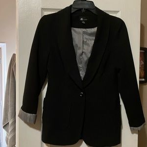 Ladies Black Dress Coat Jacket size 2